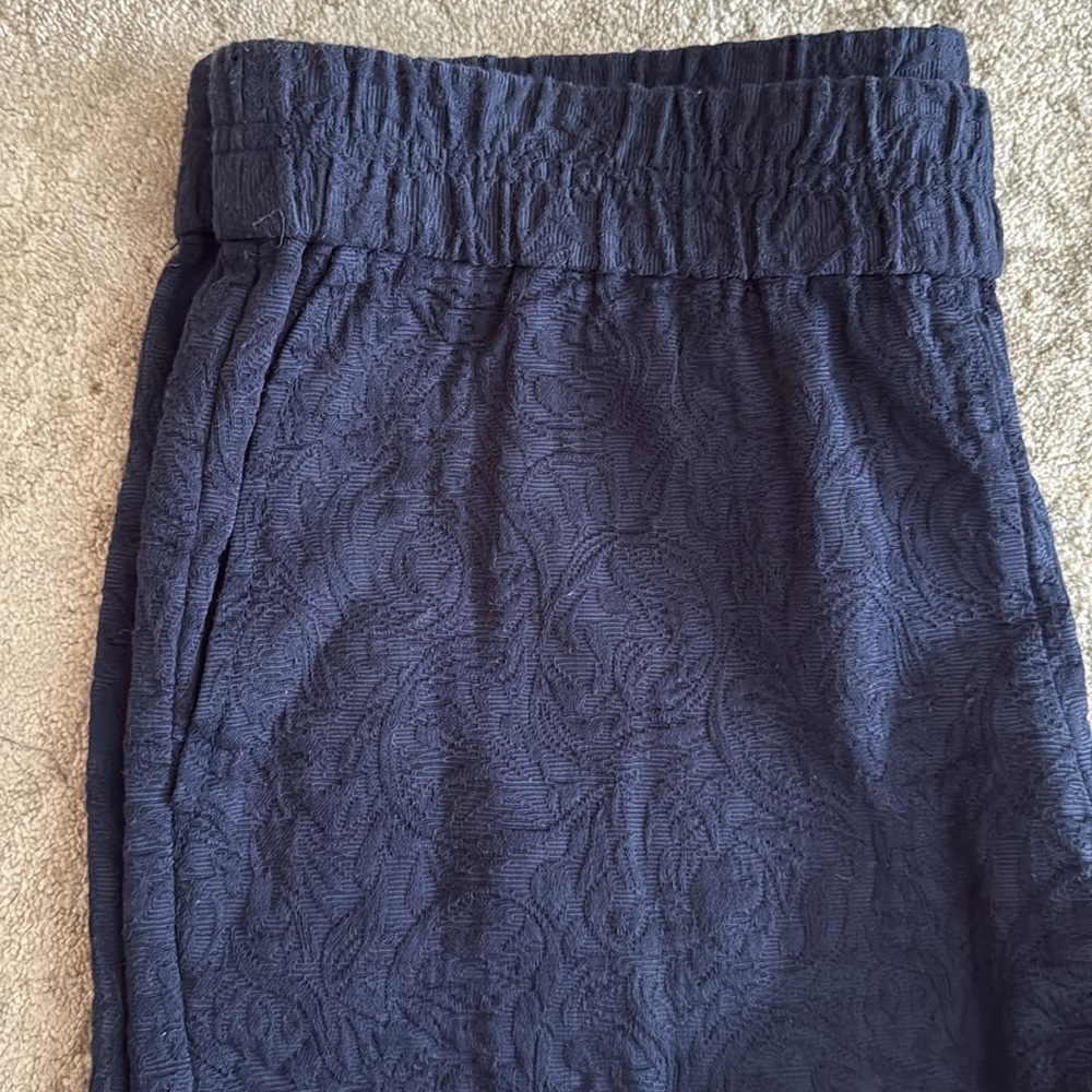 Women’s J. Crew Textured Navy Shorts, Size 6